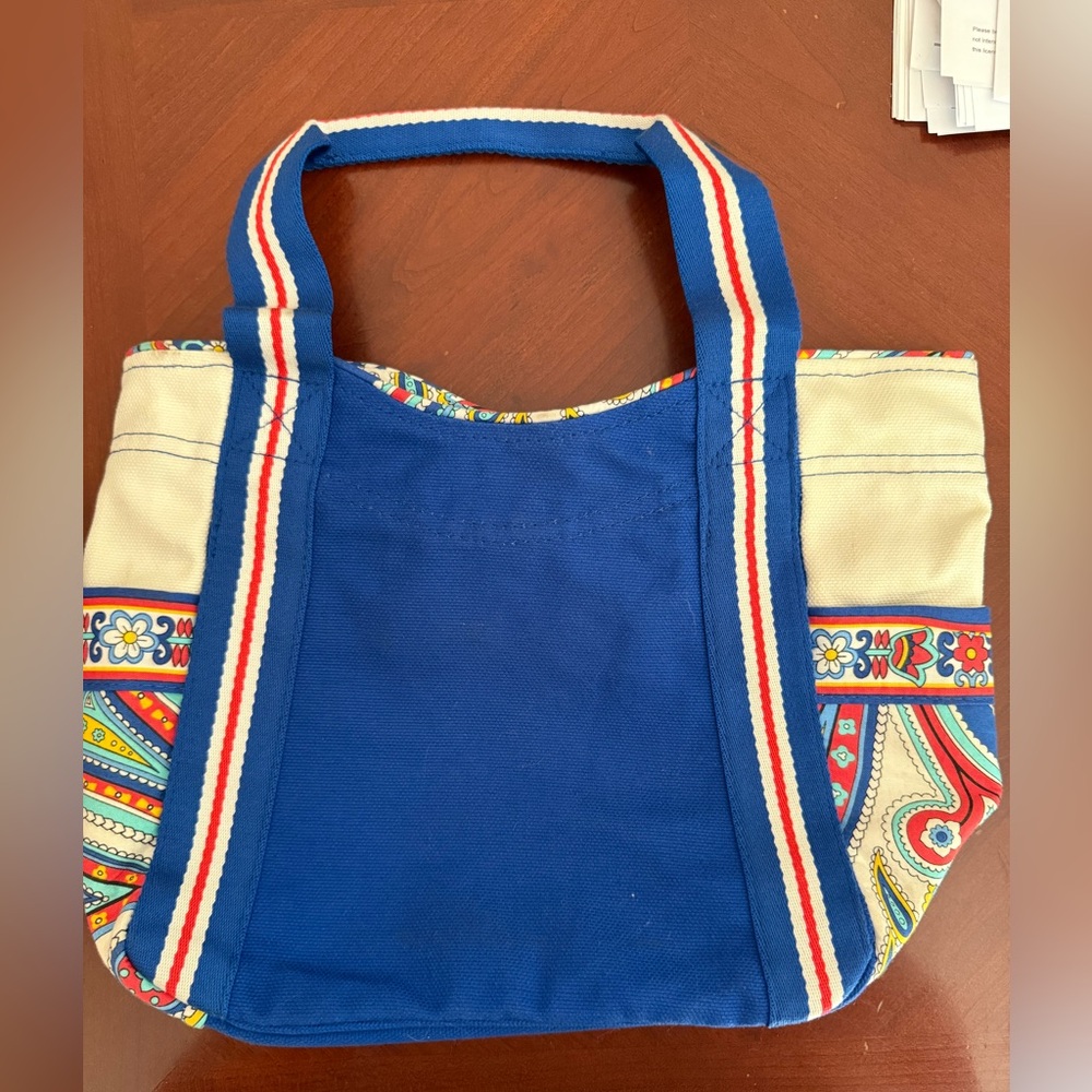 Vera Bradley Blue and Cream Tote Bag